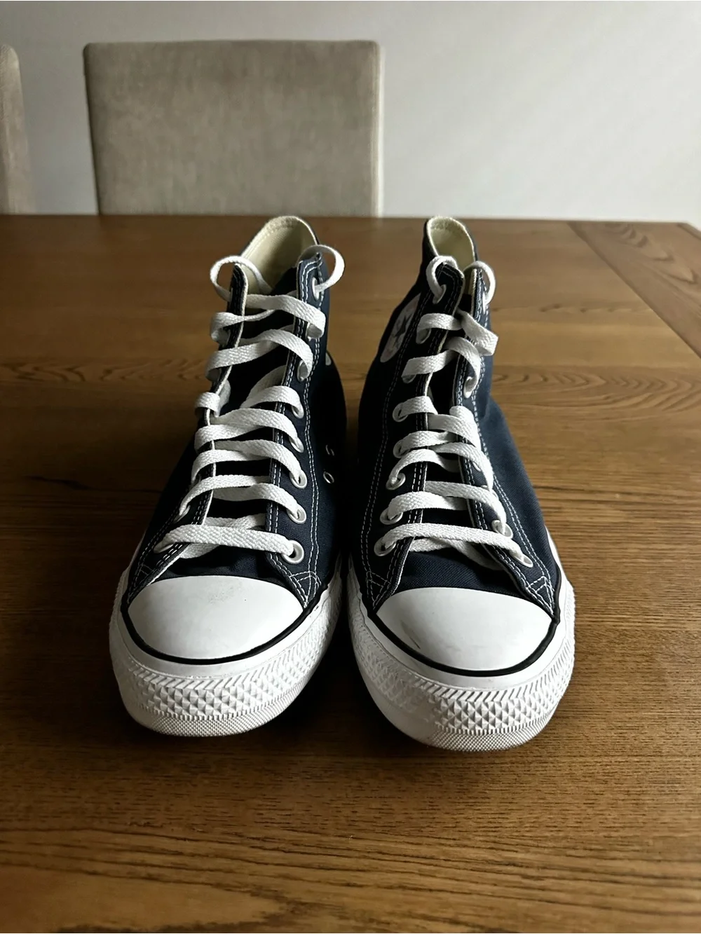 Converse High Top Sneakers - Navy & White